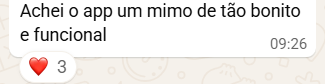 achei o app um mimo de tão bonito e funcional